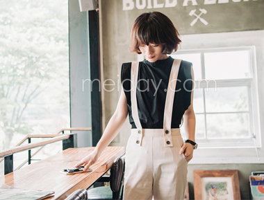 微喇全棉牛仔裤