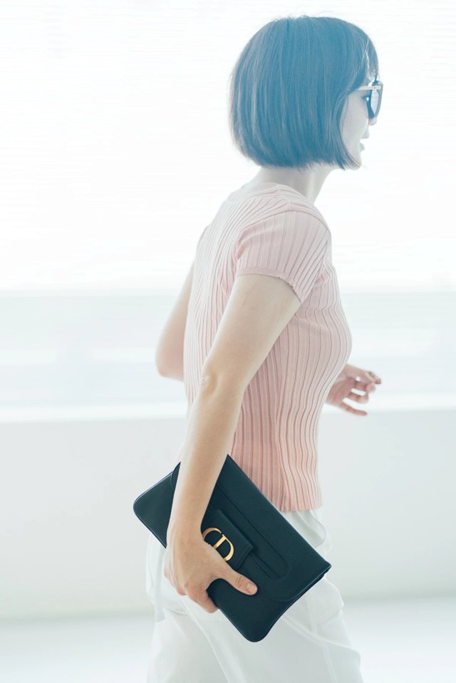 高级绢丝针织短袖